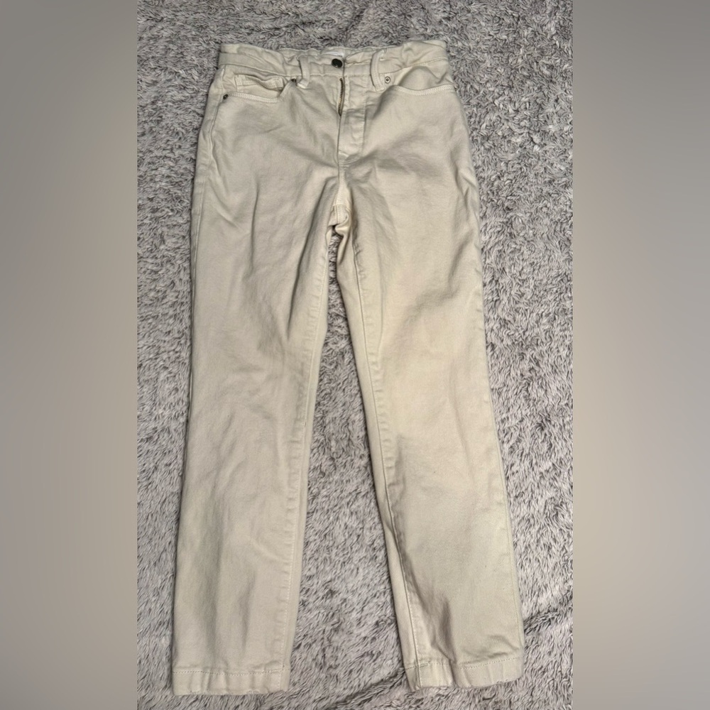 Good American Tan Straight Leg Jeans